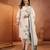  women floral embroidered regular thread work  cotton kurta with trousers & with dupatta