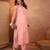 women ethnic motifs embroidered regular thread work  cotton kurta with palazzos