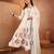  women floral embroidered regular thread work  cotton kurta with trousers & with dupatta