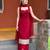 red color designer embroidery work faux georgette kurti palazzo set