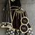 Black gold embroidered cotton silk lehenga set