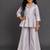 Lavender grey brocade co ord set