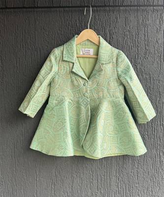 Sage green brocade co ord set 5