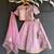 Lilac pink embroidered brocade lehenga set