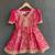 Magenta pink embroidered chanderi kurta set
