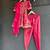 Magenta pink embroidered chanderi kurta set