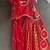 Vibrant red embroidered chanderi lehenga set
