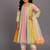 Multicolor cotton silk anarkali kurta set