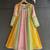 Multicolor cotton silk anarkali kurta set