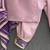 Lavender embroidered cotton silk kurta set