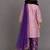 Lilac purple embroidered cotton silk kurta set