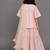 Baby pink embroidered silk sharara skirt set