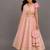 Blush pink embroidered brocade lehenga set