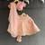 Blush pink embroidered brocade lehenga set