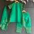 Green embroidered chanderi kurta set