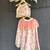 Ivory peach printed cotton silk lehenga set
