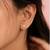 Celeste Halo Solitaire Stud Earrings | Gold-Plated CZ Studs