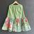 Mint green printed cotton silk sharara set