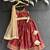 Maroon embroidered chanderi lehenga set