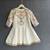 Off white embroidered cotton silk kurti lehenga set