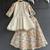Off white embroidered cotton silk kurti lehenga set