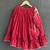 Crimson red embroidered cotton silk lehenga set