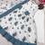 White&blue georgette readymade anarkali suit with embroidery & sequence work