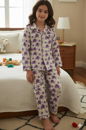 Elephant printed night suit