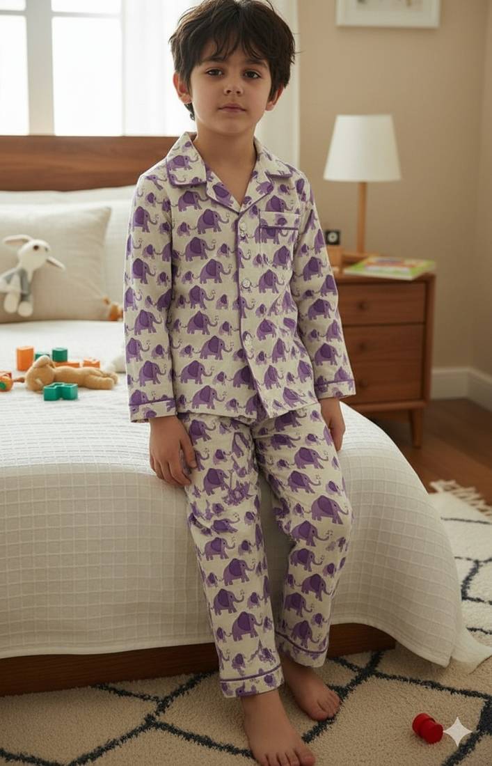 Elephant printed night suit