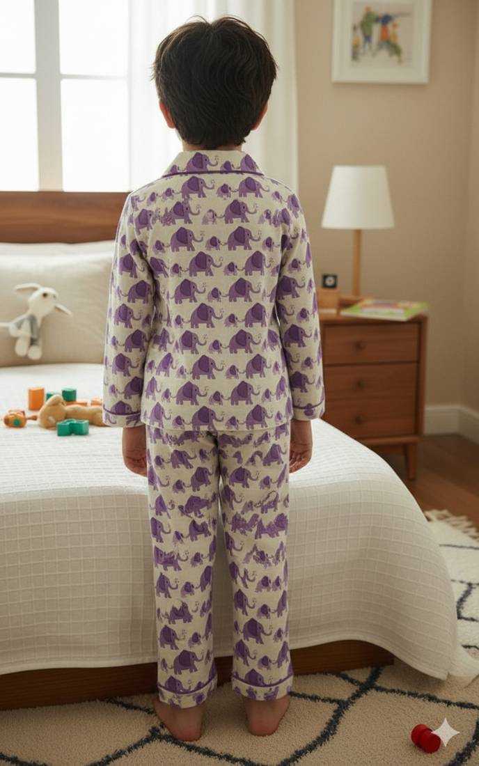 Elephant printed night suit