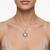 925 Sterling Silver Star of David CZ Hexagram Pendant Necklace  Set for Women