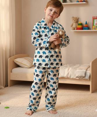 Blue elephant night suit 1