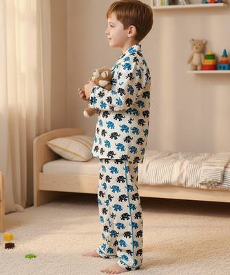 Blue elephant night suit 3
