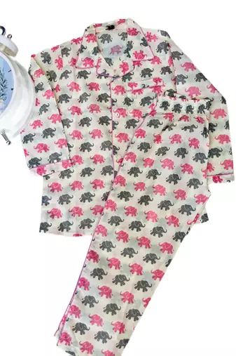 Pink night suit
