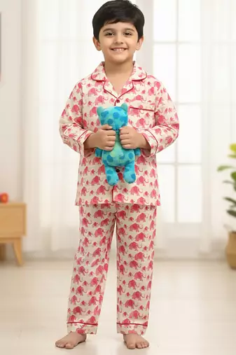 Peach night suit