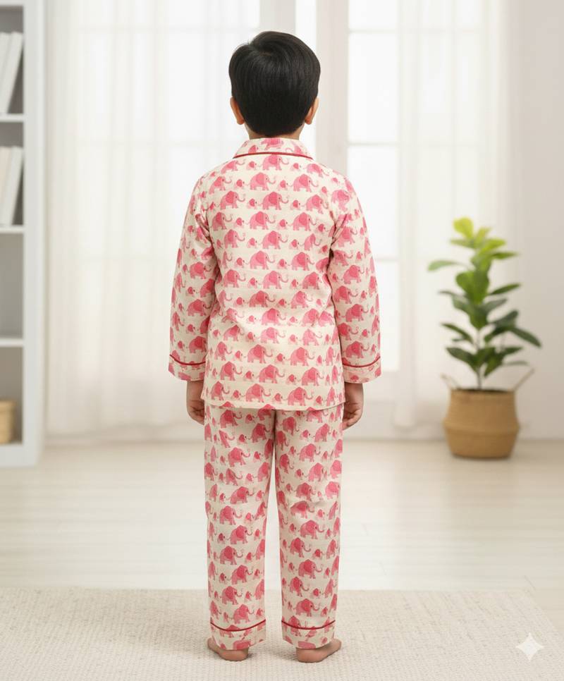 Peach night suit