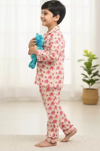 Peach night suit