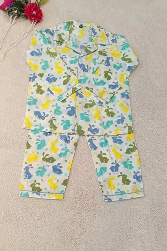Rabbit print night suit