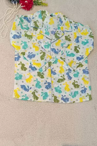 Rabbit print night suit