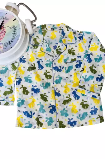 Rabbit print night suit
