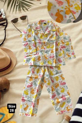Yellow rabbit night suit