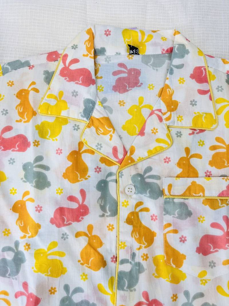 Yellow rabbit night suit