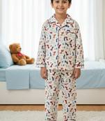 Blue dog bone night suit