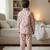 Red dog bone night suit