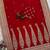 red color sequance and dori embroidery work lace border silk blend saree