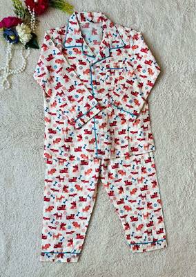 Red dog bone night suit 4