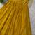 yellow color sequin multithreaded beaded embroidered silk blend gown