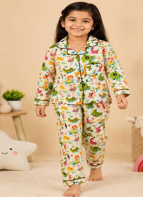 Multicolor animal night suit 1