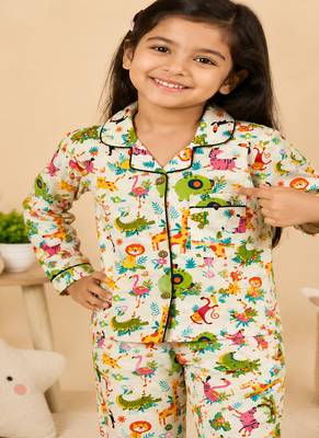 Multicolor animal night suit 5
