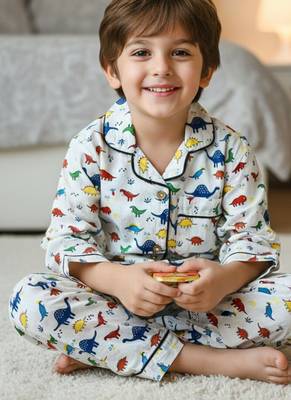 Dinasour printed night suit 3